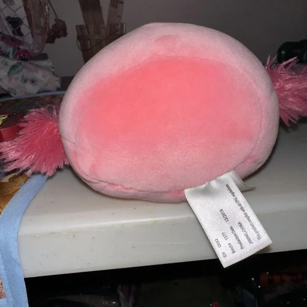 VGUC-5” Squishmallow Cookie Flamingo Soft Pink Plush Flower